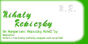 mihaly repiczky business card